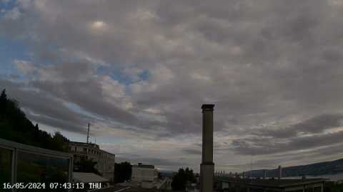 Die Webcam zeigt den Himmel über Horgen